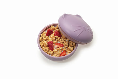 SILICONE BOWL WITH LID - CAT