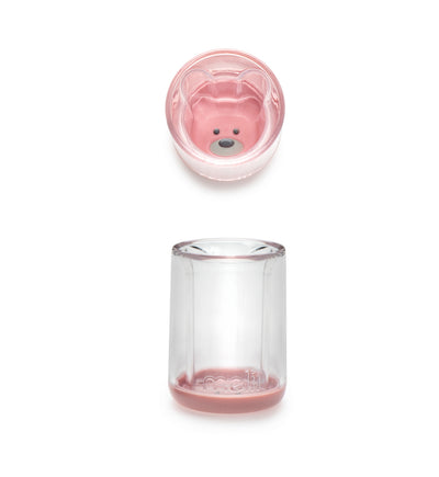 DOUBLE-WALLED PLASTIC BEAR CUP - PINK