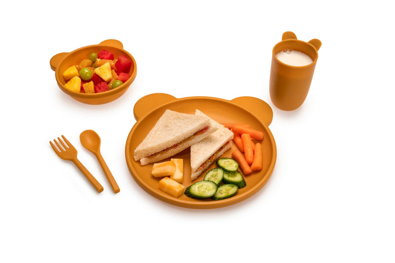 5 PIECE CELLULOSE MEAL SET - BEAR