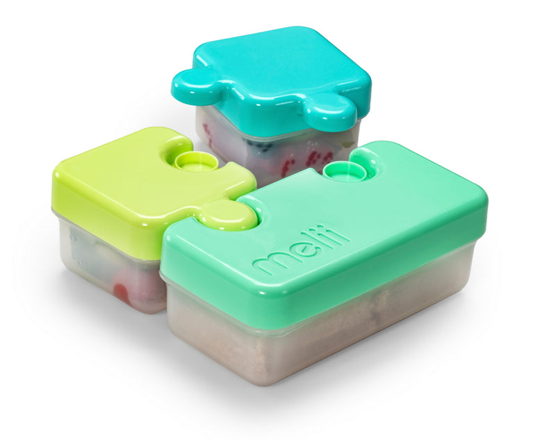 PUZZLE CONTAINER - LIME, BLUE & GREEN