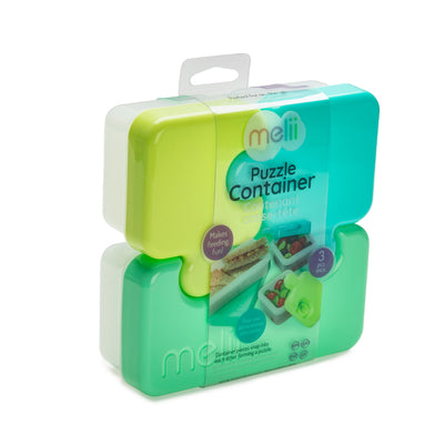 PUZZLE CONTAINER - LIME, BLUE & GREEN