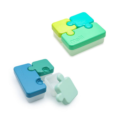 PUZZLE CONTAINER - LIME, BLUE & GREEN