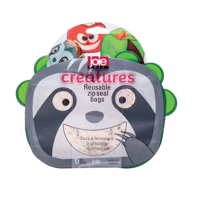 CREATURES REUSABLE ZIP SEAL BAGS