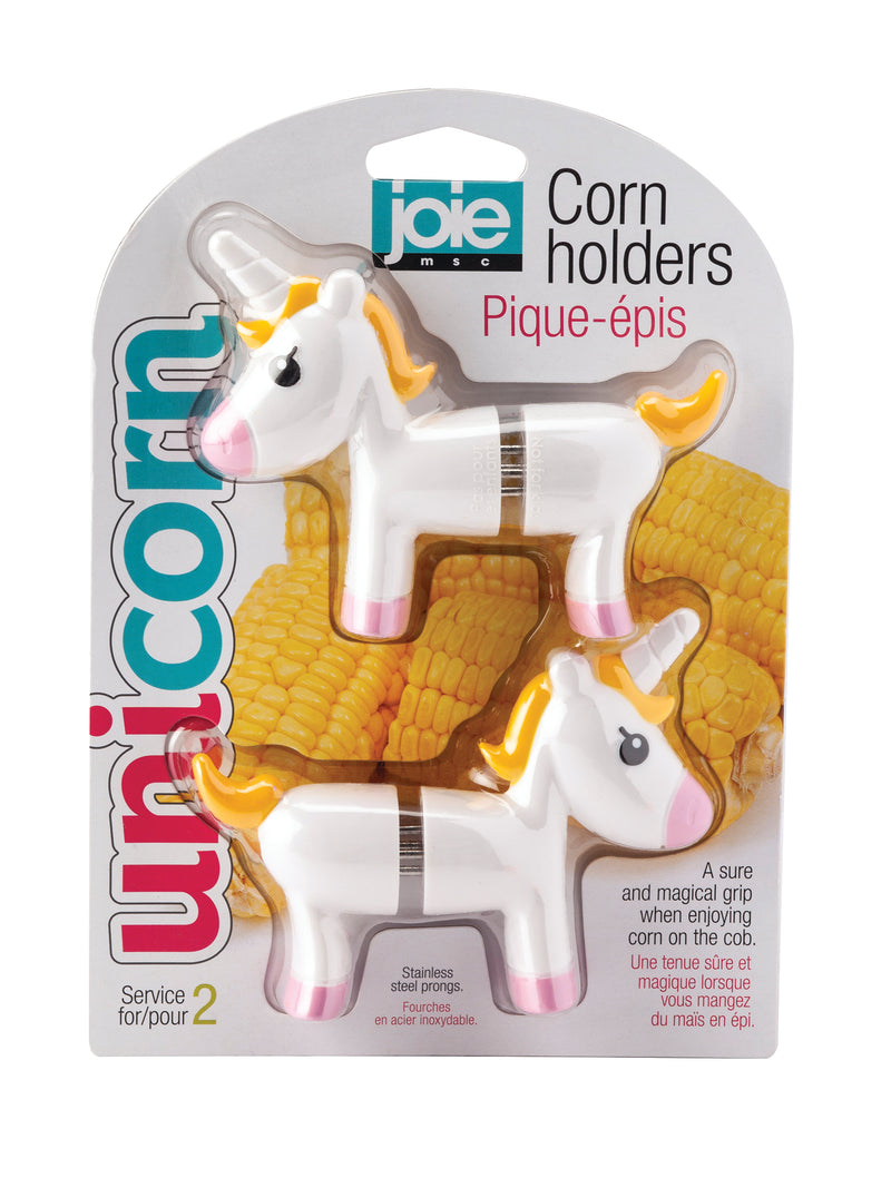 UNICORN CORN HOLDERS - SERVICE FOR 2