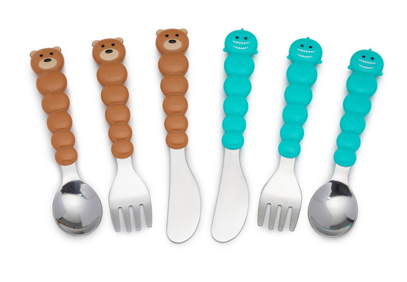 BEAR & SHARK UTENSILS (6PC SET)