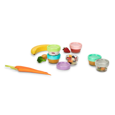 GLASS BABY FOOD CONTAINERS 2oz (6PC SET)