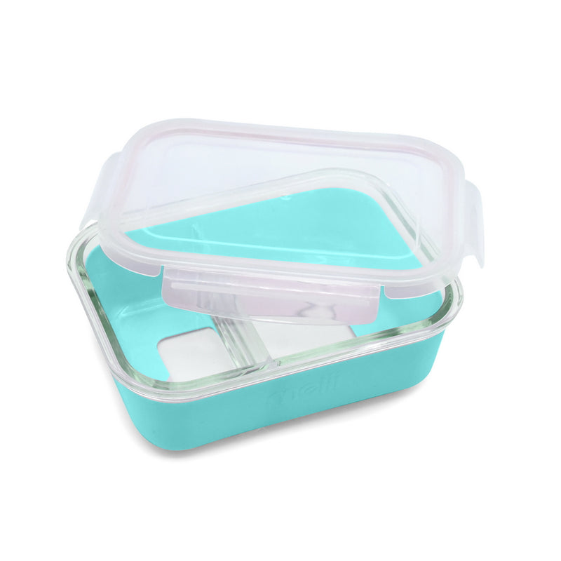 GLASS BENTO W/ SILICONE SLEEVE (740ML) - BLUE