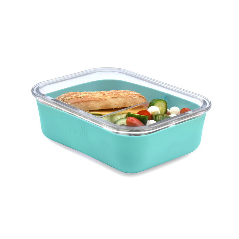 GLASS BENTO W/ SILICONE SLEEVE (740ML) - BLUE