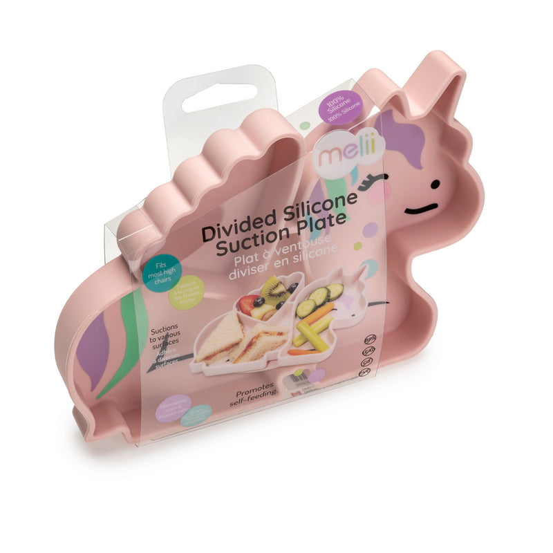 DIVIDED SILICONE SUCTION PLATE - UNICORN