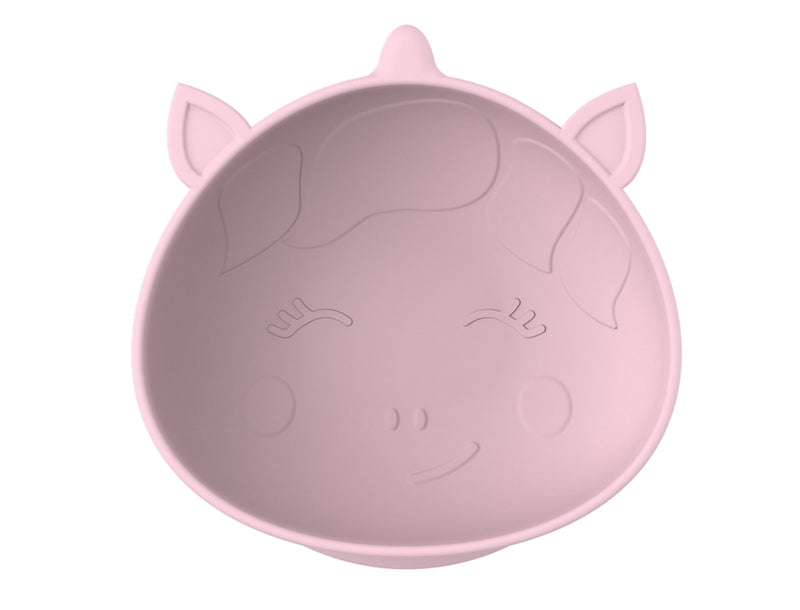 SILICONE SUCTION BOWL - UNICORN 2PK