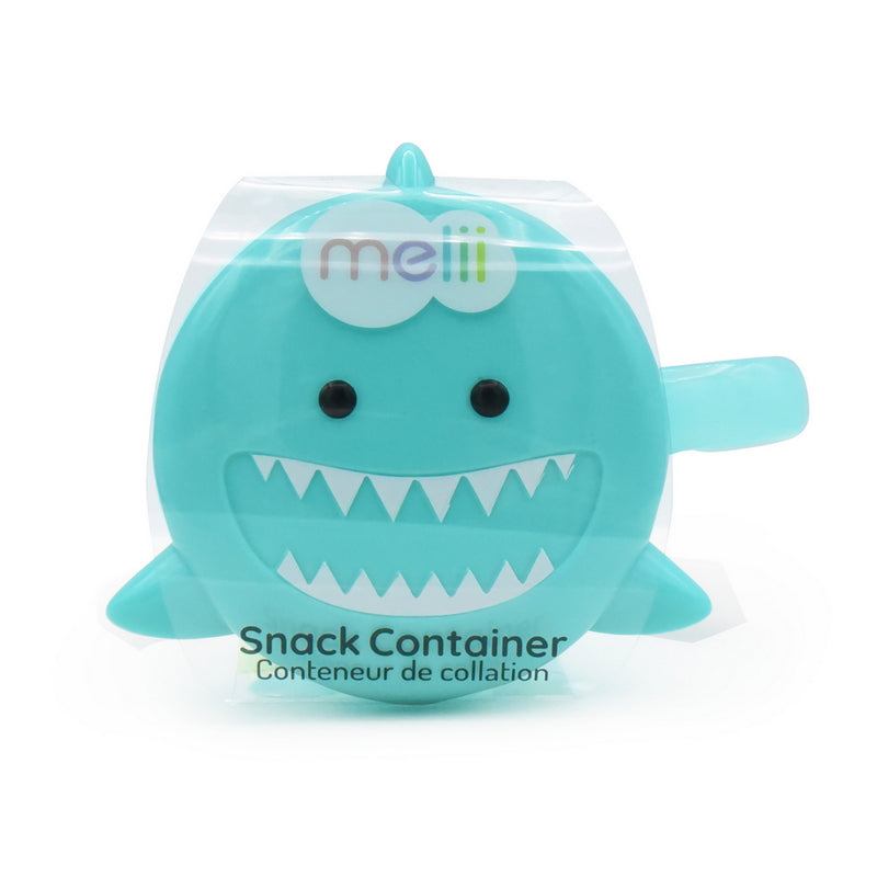 SNACK CONTAINER WITH FINGER TRAP - SHARK