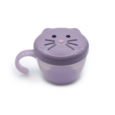 SNACK CONTAINER WITH FINGER TRAP - CAT