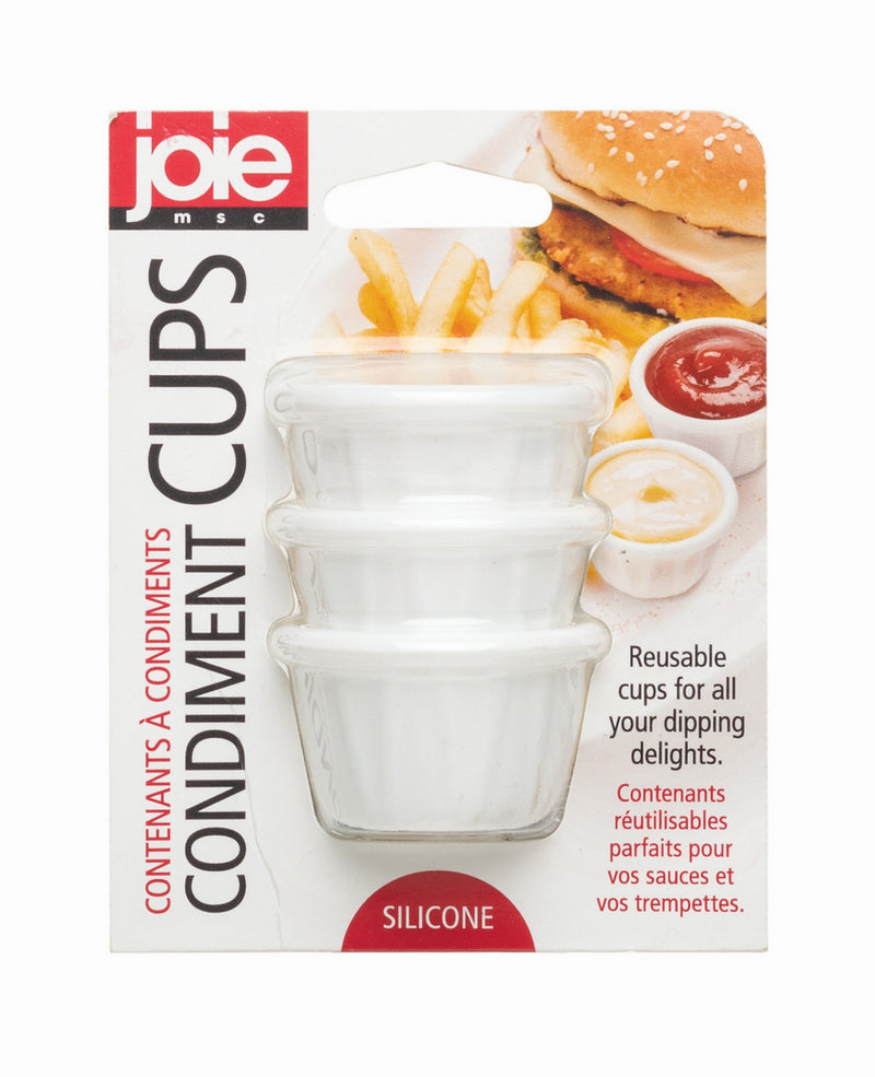 SILICONE CONDIMENT CUPS 3PC