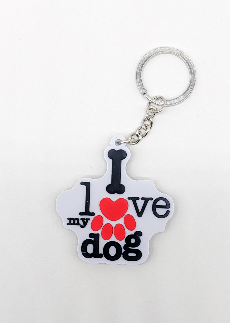 KEYSTEEZ KEYCHAIN - I LOVE MY DOG