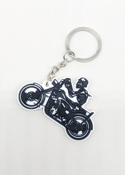 KEYSTEEZ KEYCHAIN - SKELETON MOTORCYCLE