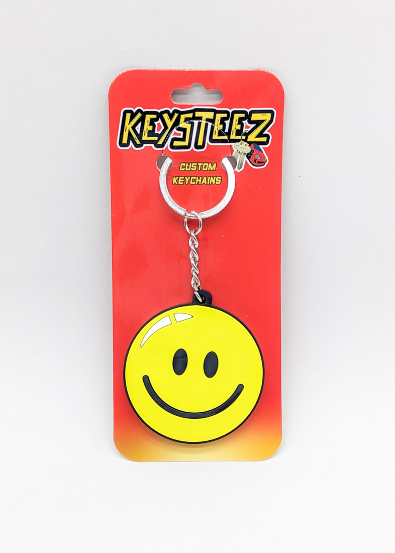 KEYSTEEZ KEYCHAIN - HAPPY FACE