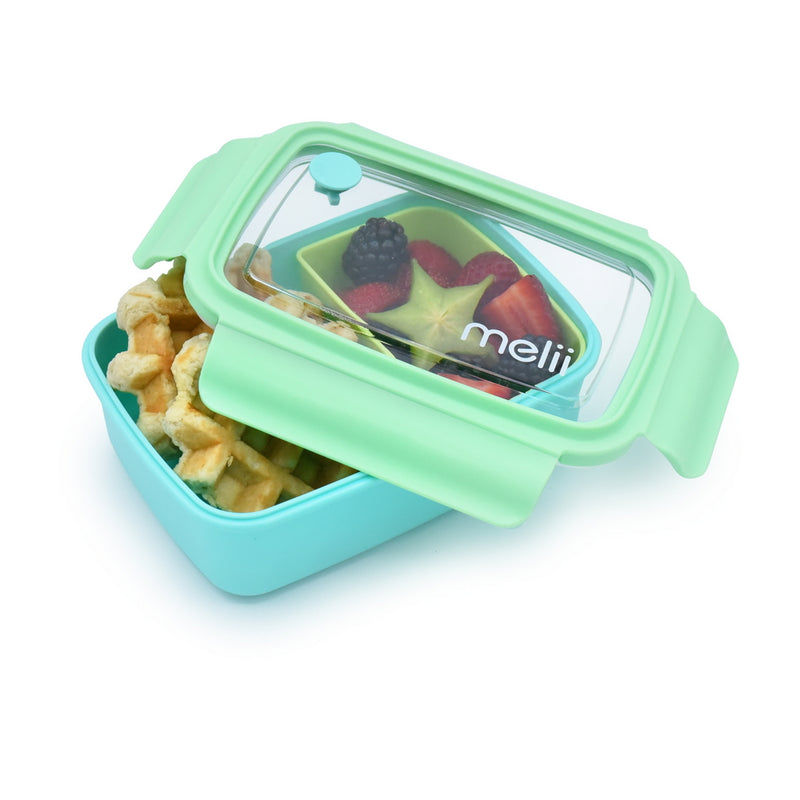 BENTO BOX W/ REMOVABLE DIVIDER - BLUE