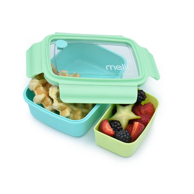 BENTO BOX W/ REMOVABLE DIVIDER - BLUE