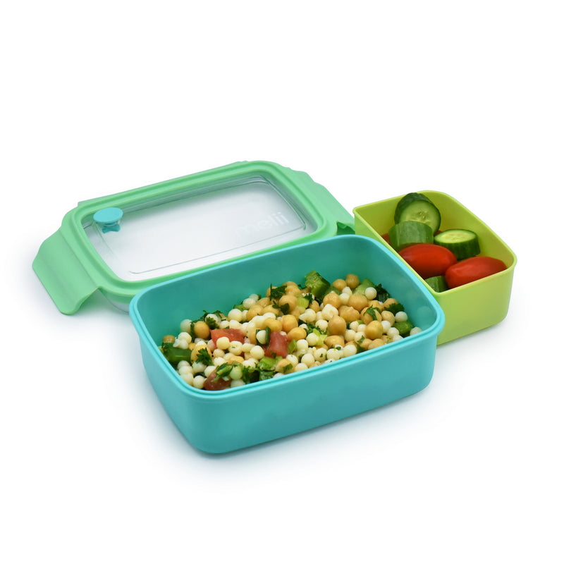 BENTO BOX W/ REMOVABLE DIVIDER - BLUE