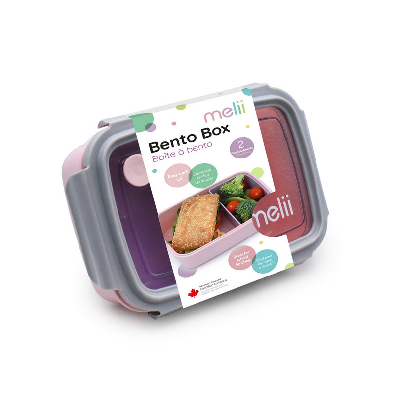 BENTO BOX W/ REMOVABLE DIVIDER - PINK