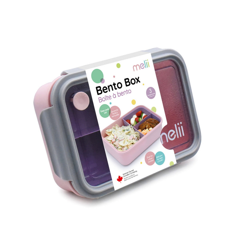 BENTO BOX W/ REMOVABLE DIVIDER-1250ML - PINK