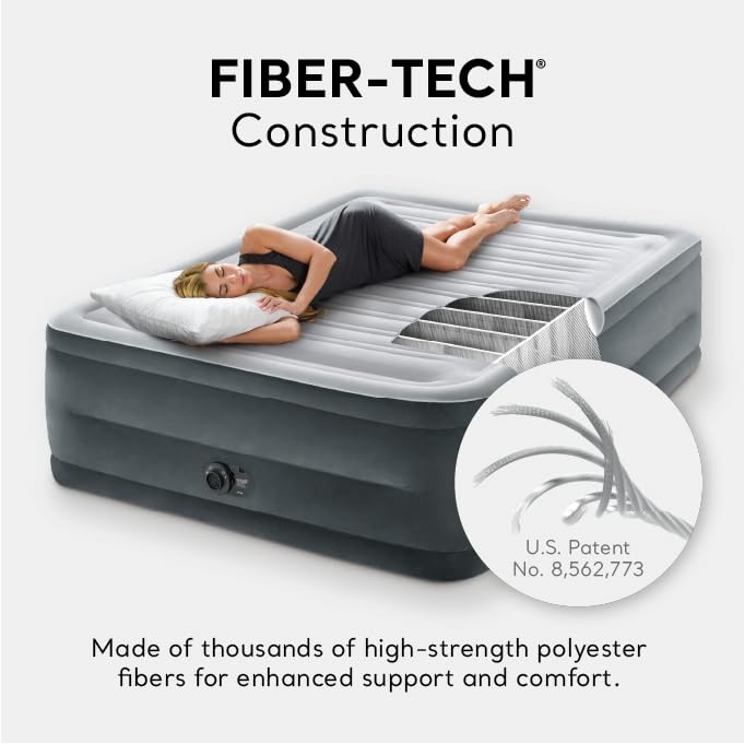 QUEEN COMFORT-PLUSH AIRBED WITH FIBER-TECH RP