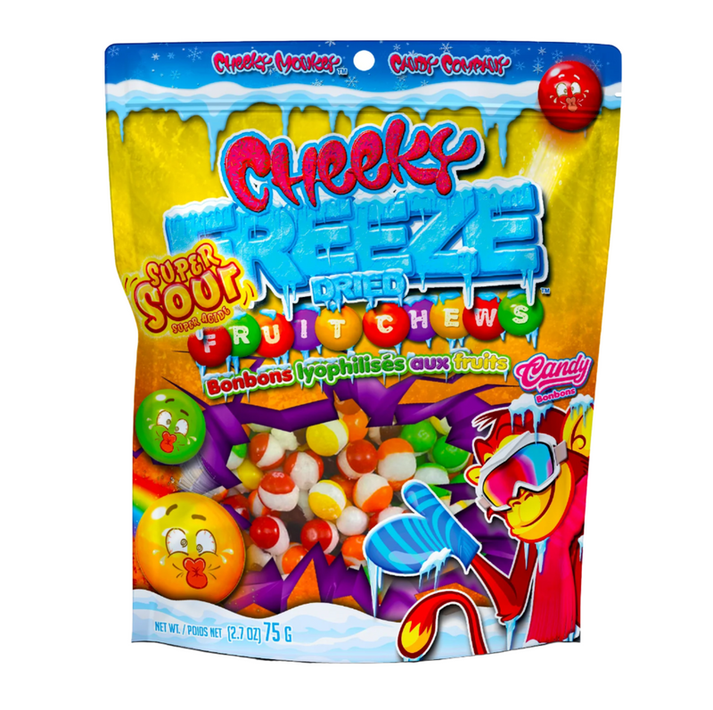 CHEEKY FREEZE DRIED SOUR FRUIT CHEWS 75G/2.7OZ