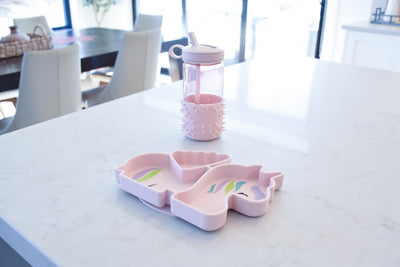 DIVIDED SILICONE SUCTION PLATE - UNICORN