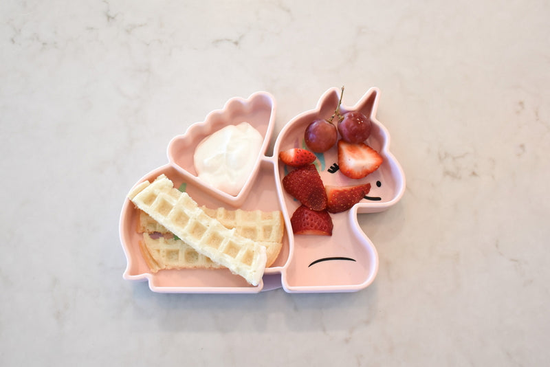 DIVIDED SILICONE SUCTION PLATE - UNICORN