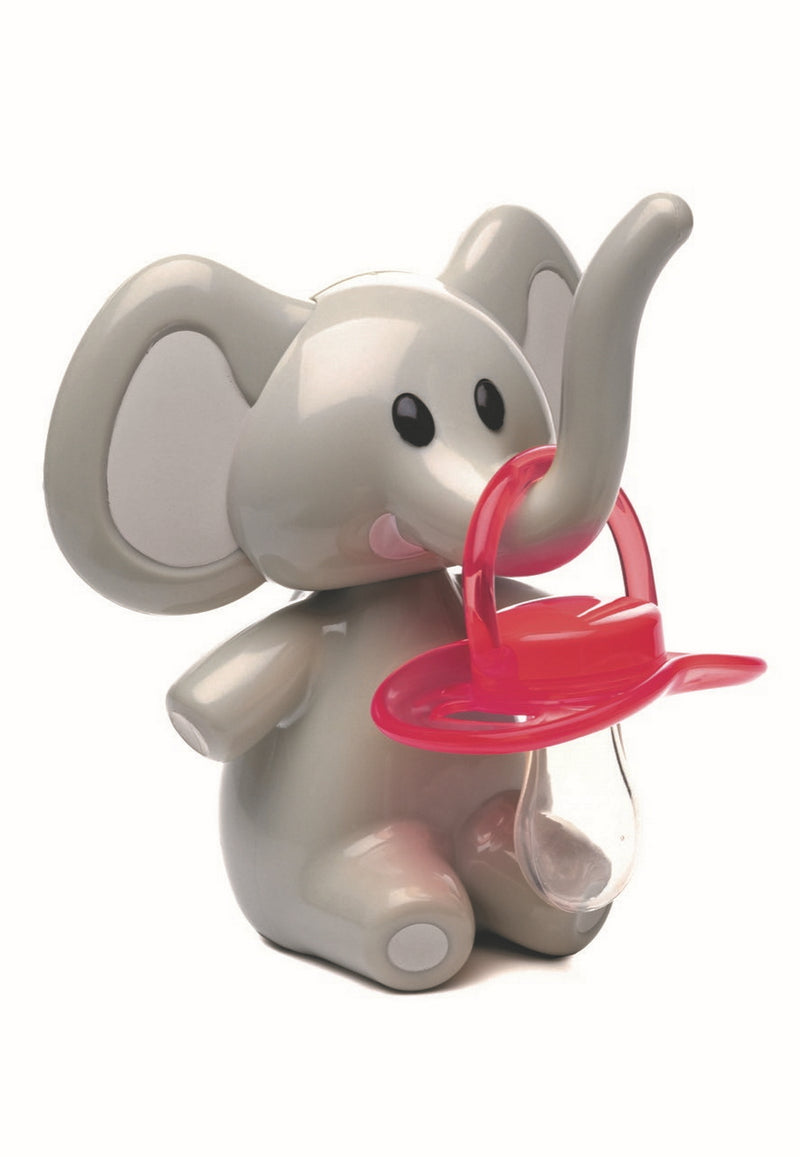 ELEPHANT PACIFIER HOLDER - GRAY EARS