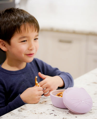 SILICONE BOWL WITH LID - CAT