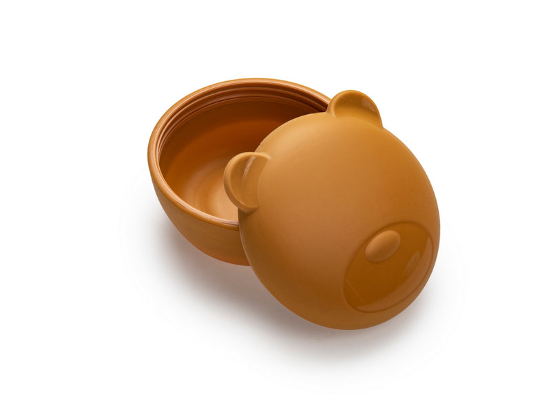 SILICONE BOWL WITH LID - BEAR