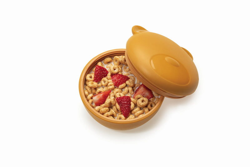 SILICONE BOWL WITH LID - BEAR