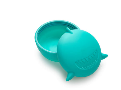 SILICONE BOWL WITH LID - SHARK