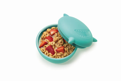 SILICONE BOWL WITH LID - SHARK