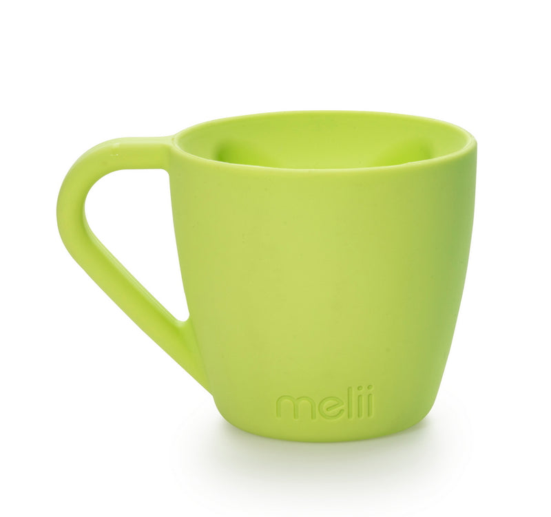 SILICONE BEAR MUG - BLUE & LIME (2PC SET)