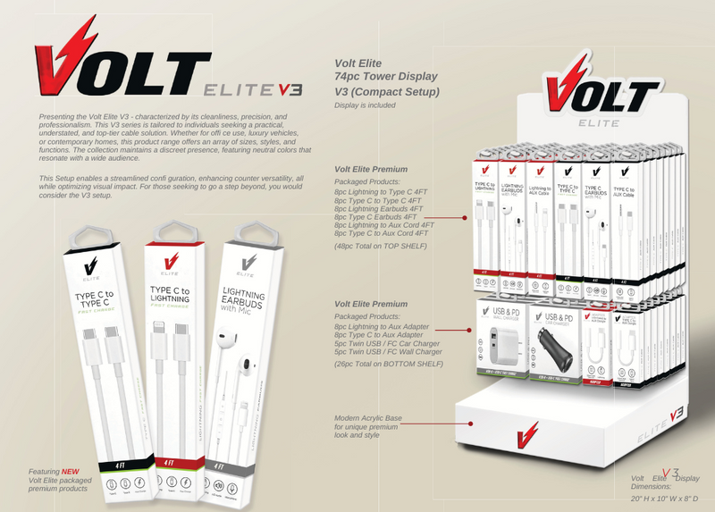 74pc VOLT ELITE TOWER DISPLAY V3