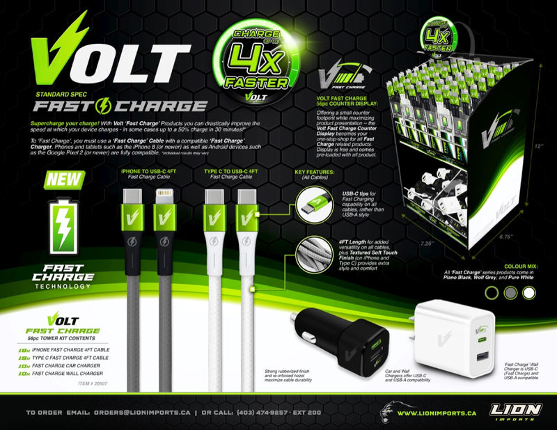 56pc VOLT FAST CHARGE COUNTER DISPLAY KIT