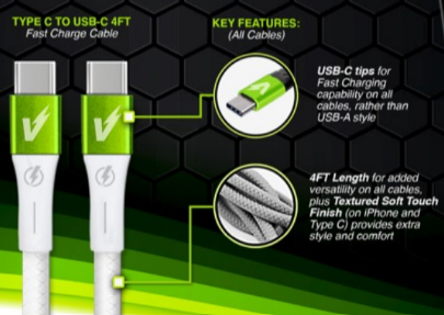 VOLT FAST CHARGE 4FT
 TYPE C