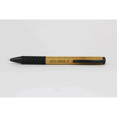 BAMBOO BALL POINT PENS WITH RUBBER GRIP (MEDIUM BLK INK)