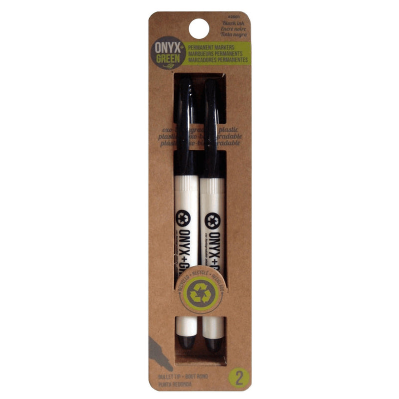 PERMANENT MARKERS - BLACK 2PK