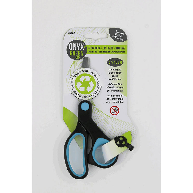 5" SCISSORS, ROUNDED TIP, COMFORT RECYCLED PLASTIC HANDLES