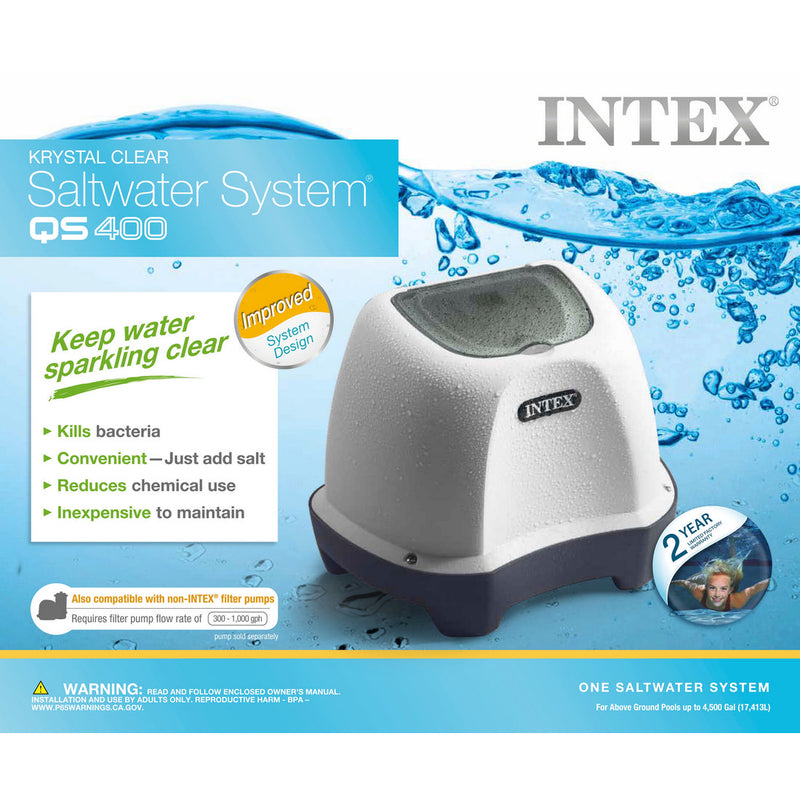 QS400 KRYSTAL CLEAR SALTWATER SYSTEM (110-120VOLT)