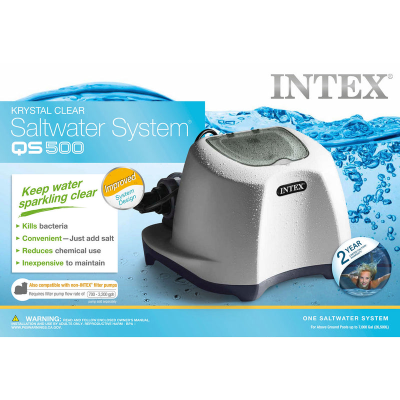 QS500 KRYSTAL CLEAR SALTWATER SYSTEM (110-120VOLT)