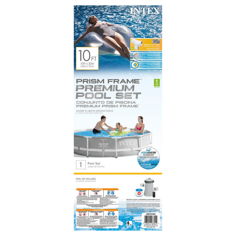 10FT X 30IN PRISM FRAME PREMIUM POOL SET