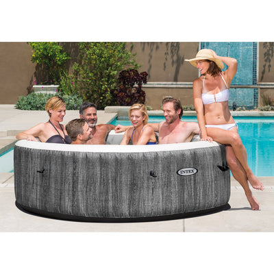 6-PERSON GREYWOOD DELUXE ROUND BUBBLE SPA SET