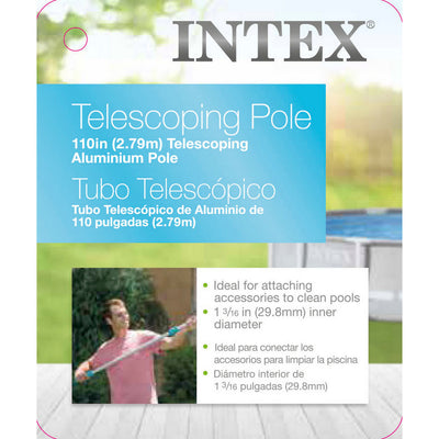 110IN TELESCOPING ALUMINUM POLE