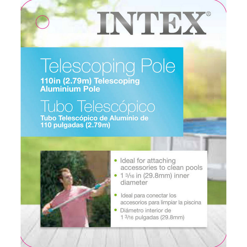 110IN TELESCOPING ALUMINUM POLE