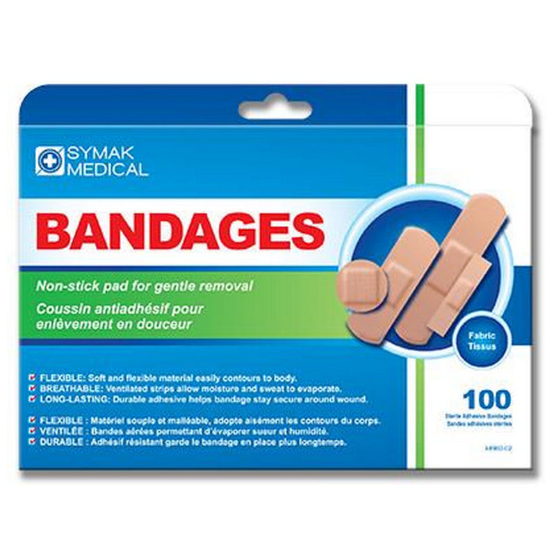 BANDAGES 100PK ASST