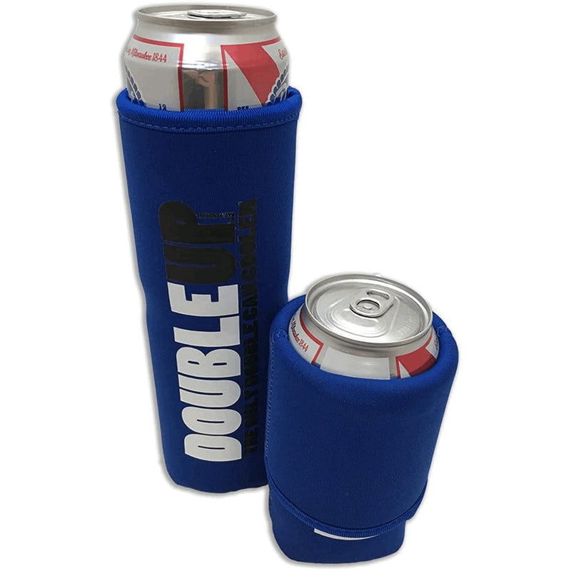 BLUE - DOUBLEUP CAN COOLERS